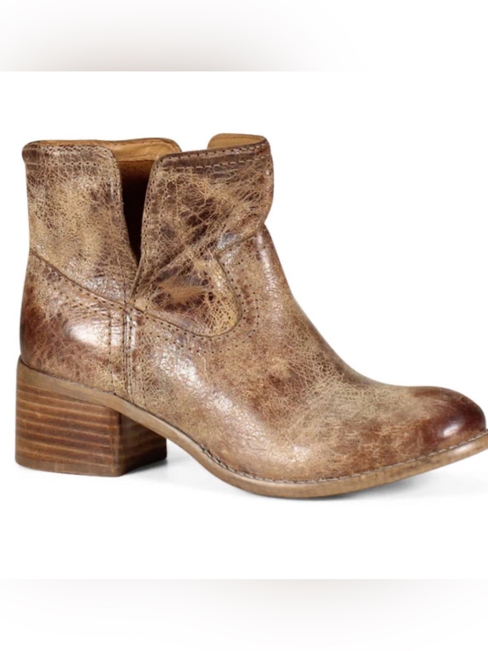 Women’s Brown Distressed Leather Boots